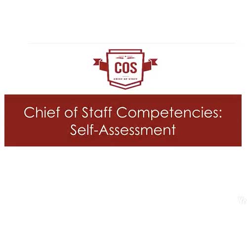 Video 6: Chief of Staff Competencies: Self-Assessment