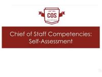 Video 6: Chief of Staff Competencies: Self-Assessment